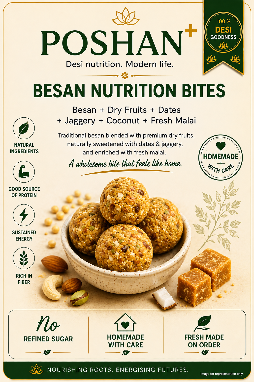 Poshan+ Besan Nutrition Bites