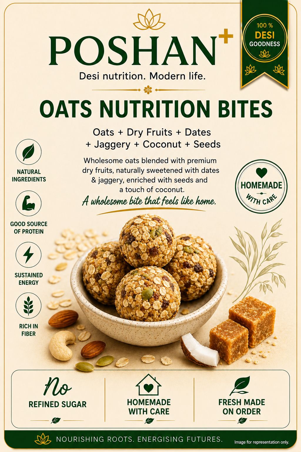 Poshan+ Oats Nutrition Bites